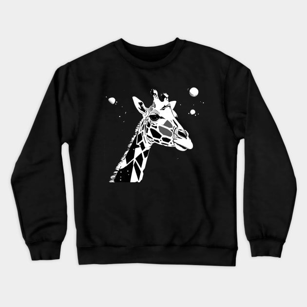 Giraffe Head and Neck Crewneck Sweatshirt by The Tee Bizarre